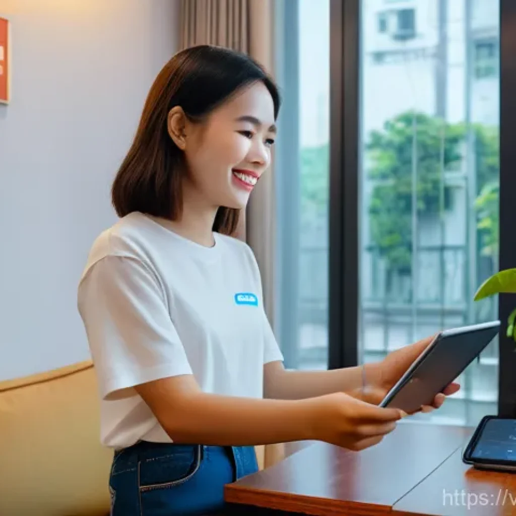 호혜적 교환 시스템에서의 기술 혁신 - **AI Enhanced Daily Life in a Vietnamese Home**
A bright, modern Vietnamese living room with lar...