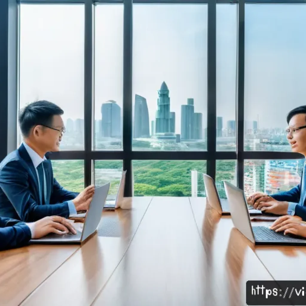 호혜적 교환 시스템의 지속 가능성 평가 기준 - A professional Vietnamese business meeting scene in a modern office setting, showcasing diverse Viet...